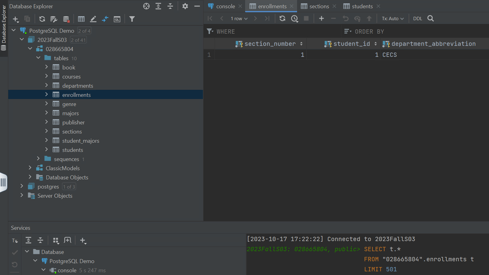 Student Information System (Archived Project)